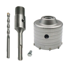 60mm SDS Hammer Drills Wall Hole Saw Drill Bit Set Cutter Tools Round Shank Drill Bit for Concrete Brick Stone