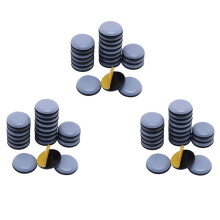72Pcs 25mm Furniture Glides Self Adhesive Chair Leg PTFE Sliders for Furniture Easy Movers (Round)
