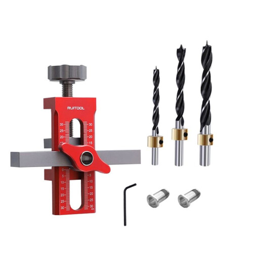 RUITOOL Cabinet Door Quick Leveling Device Positioning Installation Jig Door Panel Mounting Rebounding Drilling Locator