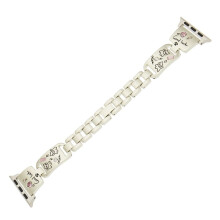 Bracelet for ,, Watch Band 40/41/42MM Women Girl Cute Stylish Diamond Strap Metal Starlight Color