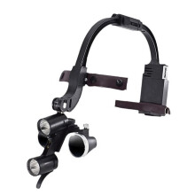 3.5X Headwear Magnifier with Headlight HD Optical Instrument Magnifying Lens Light EU Plug