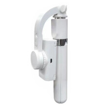 L08 Gimbal Stativ Selfie Stick Handheld Stabilisator Handyhalter Einstellbar Weiß