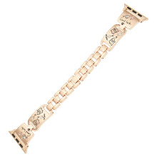 Bracelet for ,, Watch Band 40/41/42MM Women Girl Cute Stylish Diamond Strap Metal Gold