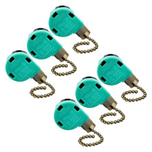 6 Pack Decken LüFter Schalter 3 Geschwindigkeit 4 Draht Zing Ohr ZE-268S6 LüFter Ziehen Ketten Schalter Ersatz Geschwindigkeit Regler