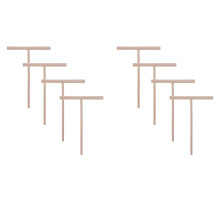 8Pcs T Shape Crepe Maker Pancake Batter Wooden Spreader Stick, Wooden Crepe Tools,Crepe Spreaders for Making Crepes