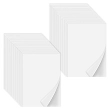 Iron  Adhesive Sheets 40PCS, Heavy Weight Double-Sided Heat Melt Fabric-Glue Sheet, A4 Size Fusible Adhesive Sheets