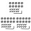 30Pcs Router Bits Top Mounted  Bearings Guide for Router Bit Bearing Repairing Replacement Accessory Kit 1