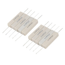 10Pcs Wirewound Ceramic Cement Resistor 5 Ohm 10W Watt 5%