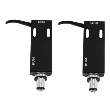 2Pcs Black Turntable Headshell for Technics for Other Turntables 4 Pin Contacts Fit Phono Turntables Headshells