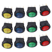 12 X 12V LED Beleuchtete Rocker -Off Schalter Spst Schalter Strich Licht Auto Boot