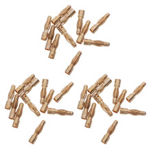 30PCS Gold Tone 4mm Male Banana Plug Bullet Connector Replacements