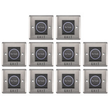 10X Infrared Sensor No Contact Contactless Switches Door Release Exit Button with LED Indication