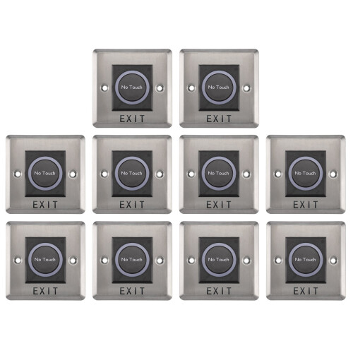 10X Infrared Sensor  No Contact Contactless Switches Door Release Exit Button with LED Indication