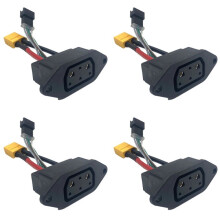 4X voor Super Soco Lithium-Batterijconnector Laderaansluiting Lijn Cirkelvormige Lijn voor Super Soco Tc Ts Tsx Cu Ronde Naald