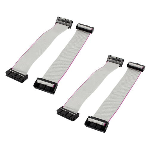 4 Pieces 2.54 mm Pitch 20 Pin F/F IDC Flat Ribbon Cable Connector