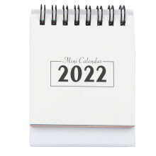 Desk Calendar 2022 - Pocket Calendar 2022 Small Desktop Calendar for Planning Organizing Daily Schedule (White,A)