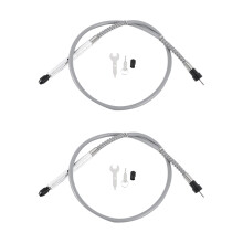 2X 105cm Universal Aluminum Flexible Shaft Grinder Flex with Keyless Chuck 1/8 Connector for 3000 4000