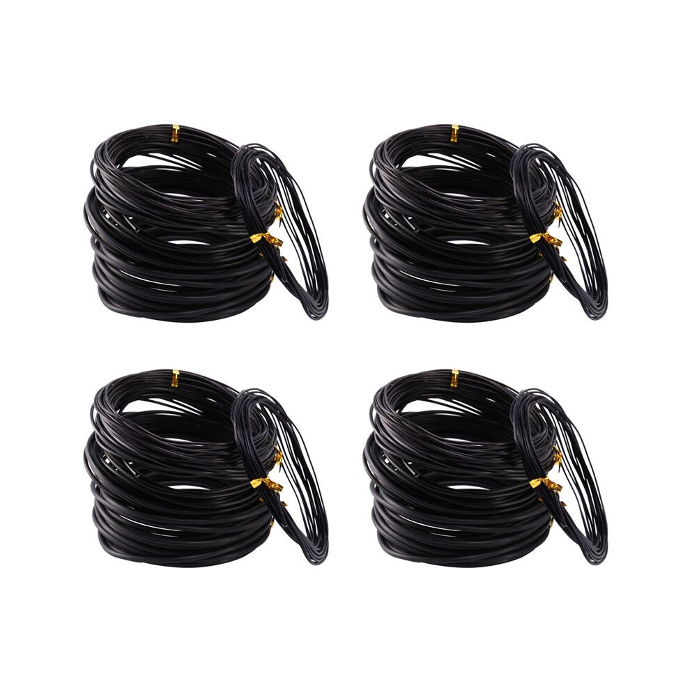 20X Anodized Aluminum Bonsai Training Wire 5-Size Set-1.0Mm,1.5Mm,2.0Mm,2.5Mm,3.0Mm(147 Feet Total)(Black) 4712531328725