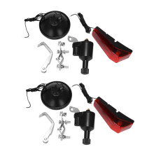 2X Motorized Bike Bicycle Friction Dynamo Generator Tail Light with Acessories