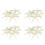 48PCS White Finger Starfish 5-10cm Decorative Five-Finger Starfish 1