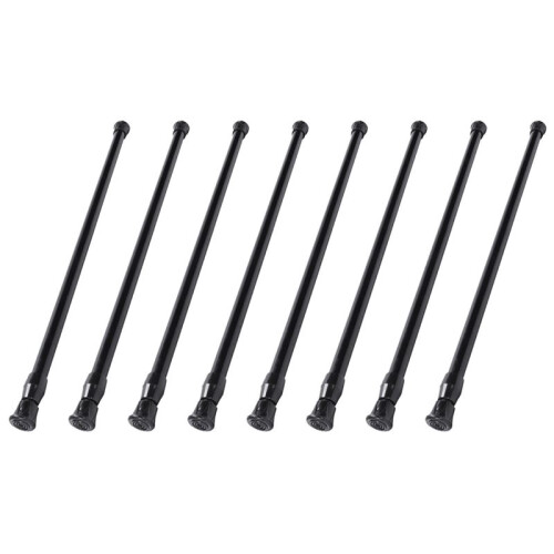 8X Spring Extendable Loaded Curtain Rail Pole Telescopic Bath Window Tension Rod,40-70Cm
