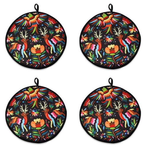 4X Bolsa de Pano de 12 Polegadas para Burrito, Bolsa Portátil Tortilha Aquecedora para Casa para Micro-Ondas Restaurante Comida Panqueca, C