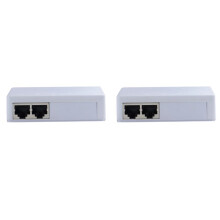 2X 2 Puertos Poe Extender 10/100Mbps 1a 2 PoE Repetidor 12V 1A 250m Distancia Al Poder para Interruptor PoE Estándar/Cámara IP