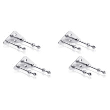 4Pcs Skateboard Wall Hanger for Skateboard Deck Display and Storage, Metal Skateboard Hooks for Hanging