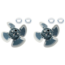 2X R0524900 Motore di Ricambio per Pulitore Ad Aspirazione per Piscina MX6/MX8, con Rulli su Entrambi I Lati
