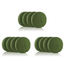 12Pcs Flower Foam Blocks,6.5Inch Round Dry Floral Foam for Artificial Flowers,for Wedding Aisle Flowers,Party Decoration