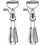 2X Hand Crank Egg Beaters,Handheld Double  Stainless Steel Rotary Hand Whip Whisk 1