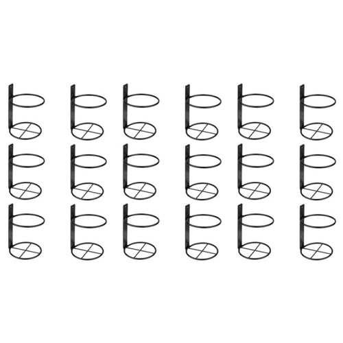 Wine Wall Holder, 18 Pack Wall Mounted Wine Rack, Metal Wine Bottle Display Holder