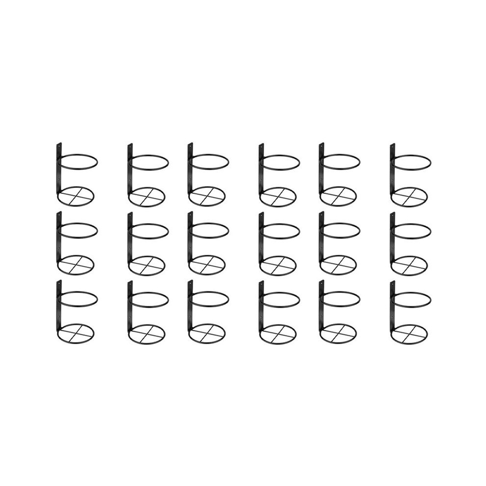 Semoic Wine Wall Holder, 18 Pack Wall Mounted Wine Rack, Metal Wine Bottle Display Holder