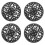 4X Trivet Redondo de Ferro Fundido 6,7 Polegadas com Isolamento Térmico e Antiderrapante Suportes para Panelas para Decoração de Mesa de Jantar de 1