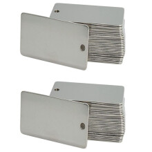 Metall-Pflanzenetiketten, Baumschilder, Gartenetiketten, Outdoor-Metalletiketten, Stempelrohlinge, 100er-Pack