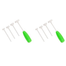 2X Removedor de Sementes de Tomate Corer Berinjela Pitter Removedor de Sementes de Núcleo de Frutas Vegetais Espiral Sementes Utensílios de Cozinha