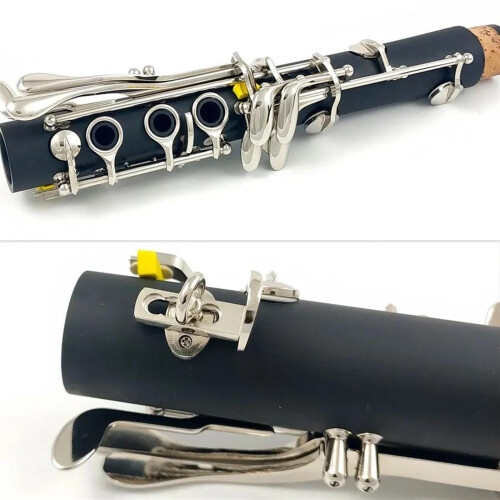 Hard Rubber 17 Key Bb Clarinet Set with Case and Accessories for Beginners 1