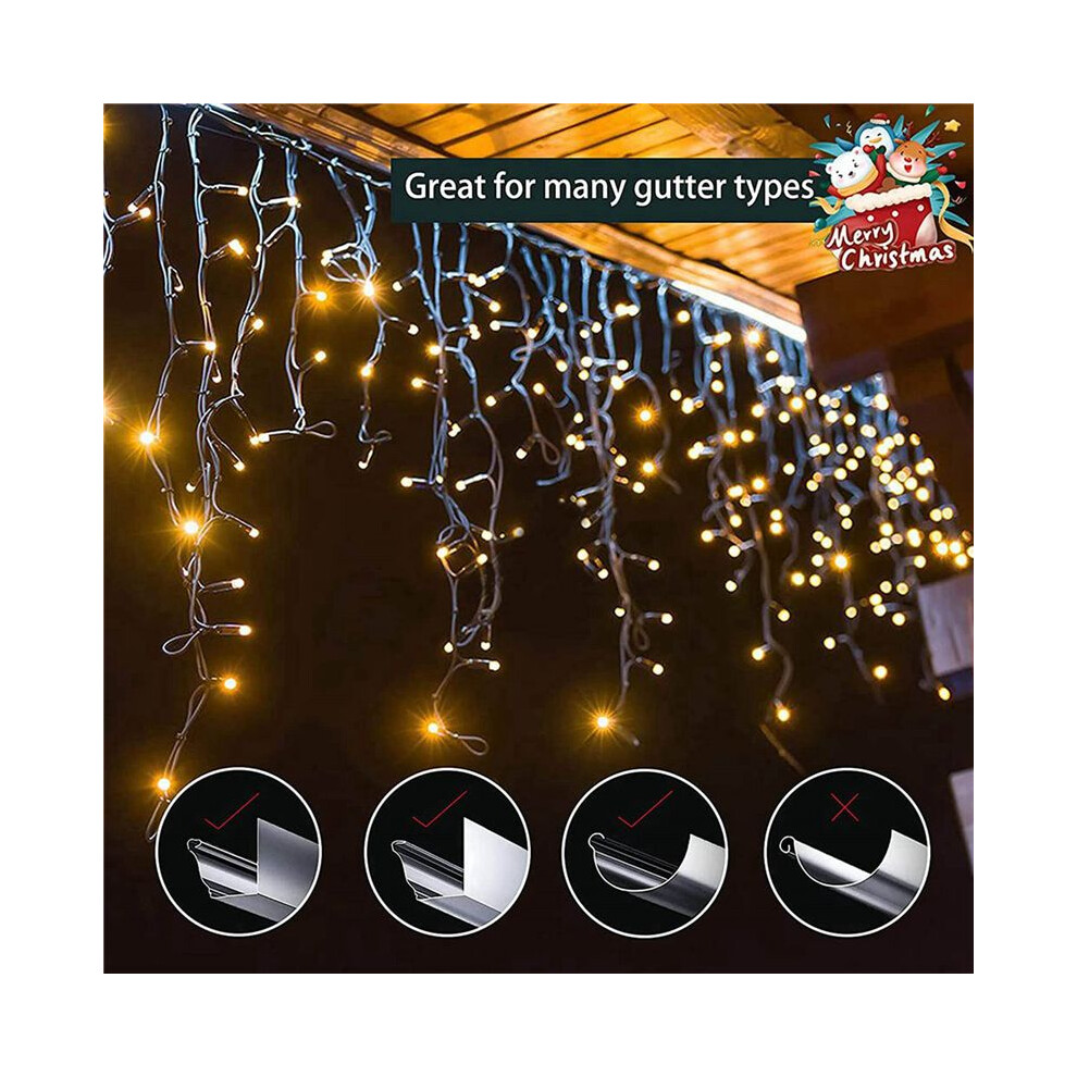 400X Christmas Clips - Gutter Clips For Hanging Outdoor S - Gutter Clips For Outside Hanging String S Light 6032593403085