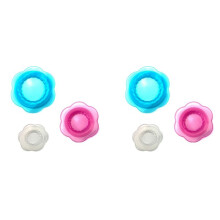 Housse de Conservation Alimentaire Réutilisable en Silicone, Housse de Fermeture Extensible Multicolore, Lot de 6 Pièces de Toutes les Tailles
