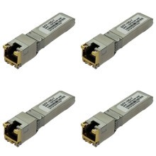 4X 10G SFP + to Rj45 30m Self-Adaption 10G/5G/2.5G Optical Module Compatible for , Ethernet Optic