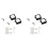 Retractable Remote Control Tethers, Remote Cable Lock , 6.6Ft /2M Remote Control Security Lock for TV and DVD 4 Pcs 1