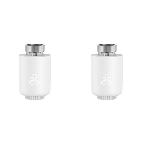 2X Tuya ZigBee  Thermostatic Valve Heating Controller Thermostatic Radiator Valve Remote Mobile App Control