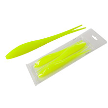 3Pcs Soft Floating Baits Fork Tail Lures Soft-2 Yellow