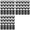 45 Sets of A03 Potentiometer Control Knobs and 0-100 Scale Plates Bakelite Knob Scale Plates Digital Potentiometer Set 1