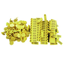 100PCS Livestock Sheep Ear Tags 001-100, ABS, 5.2*1.8cm
