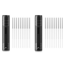 2X Wdt Tool, Agitateur à Café Expresso Extensible avec Aiguilles en Acier Inoxydable 0,3 mm, Distributeur de Café Expresso Wdt Tool