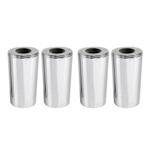 2 Pair Chrome Motorcycle Front Fork Shock Slider Cover Cowbells Absorber for 1984-2013- Touring Street Tour Glide