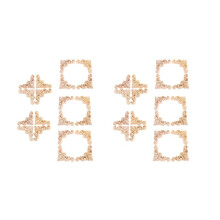 40Pcs Carved Unpainted European Wood Furniture Window Corner Wood Applique Onlay Wood Figurines Ornamental 4 x 4cm