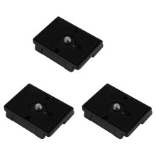 3X Piastra di Rilascio Rapido 1/4 Pollice Adatto per Bogen 3157N 200PL-14 RC2 3030 3130