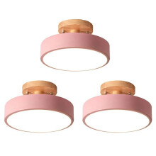 3X Ceiling Lights Modern LED Nordic Wood Lighting Fixture Indoor Luminaire Kitchen Living Bedroom Bathroom
